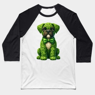 Clover Boxer Dog St Patricks Day Baseball T-Shirt